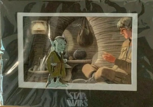 Pin Disney: Pin Jumbo Yoda Disney Star Wars Weekends 2014 con miniimpresión (Sld) - Imagen 1 de 1