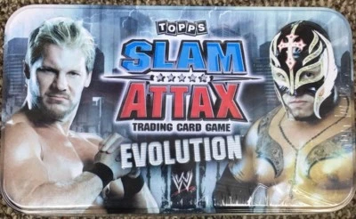 WWE TOPPS SLAM  ATTAX EVOLUTION   TRADING CARD Tin *  (NEW SEALED)* - Image 1 of 3