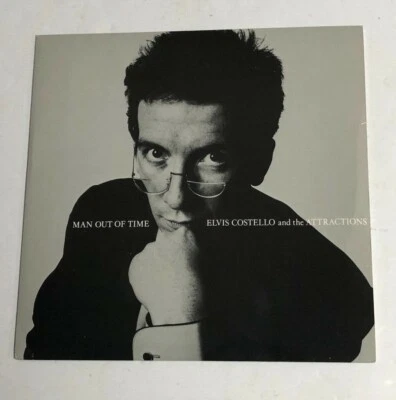 ELVIS COSTELLO  Man Out Of Time / Town Cryer  UK Import 45 with Picture Sleeve  - Image 1 of 4