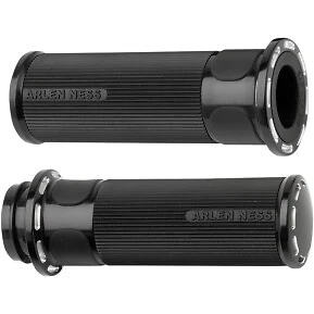 Empuñaduras Arlen Ness 07-303 negras Fusion ranura pista para Harley Electronic TBW Foto 1 de 2