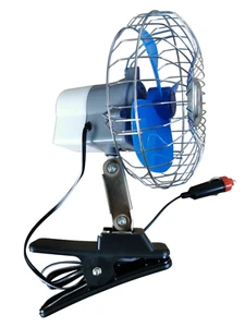 24V Volt Ventilator Lüfter klemmbar KFZ Auto Camping Boot Zigarettenanzünder - Bild 1 von 5
