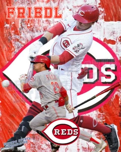 Cincinnati Reds Lithograph print of  TJ Friedl 2023 - Picture 1 of 1
