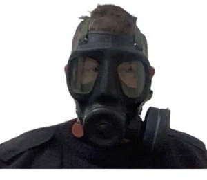S6 Gasmaske, Atemschutzmaske, Klassiker 70er Jahre Kalter Krieg Sammlermaske Gr. N / 0001 - Bild 1 von 6