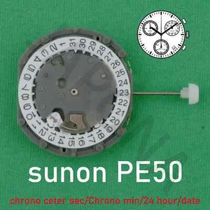 PE50 Movement Quartz Watch Movement Chrono Center Second/Chrono for Moonswatch - Picture 1 of 6