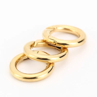  3pcs Stainless Steel Spring Loaded Gate Locking Hook Snap Clasp Connectors 20mm - Image 1 of 4