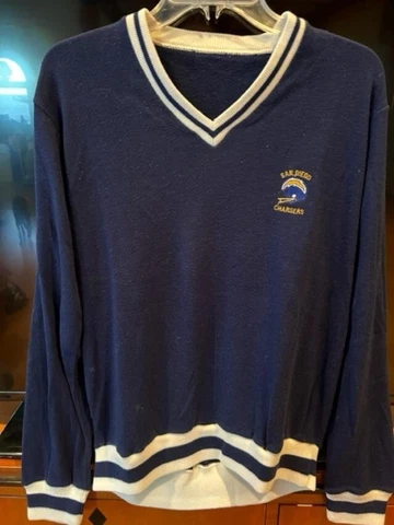 Vintge NFL San Diego Chargers Sideline Sweater Pullover M or L Cover