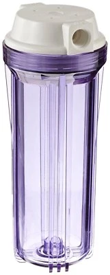 Hydronix HF2 Clear Standard 10 x 2.5 Inch Water Filter Housing (1/2 NPT)