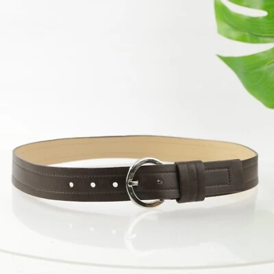 Elegante vestido Via Spiga para mujer cinturón talla mediana M cuero marrón anillo hebilla Foto 1 de 4