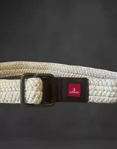 Cinturón tejido extensible Nixon para hombre con logotipo de ribete de cuero talla única RARO "MUESTRA" - Imagen 1 de 7