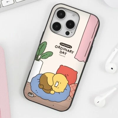 Kakao Friends Choonsik Ordinary Day Card Case Galaxy S25 S24 S23 S22 S21 + Ultra