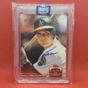 2020 Topps Archives Signature Series, '92 Stadium Club #597 Jose Canseco MC #1/1 - Picture 1 of 4
