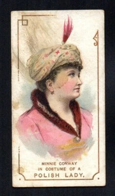 MINNIE CONWAY 1889 N70 DUKE'S ACTORS & ACTRESSES COSTUMES OF ALL NATIONS POLISH - Image 1 of 2