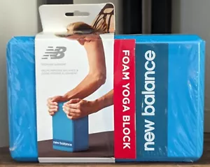 NEW BALANCE Foam Yoga Block Teal Beveled Edges 4" x 6" x 9" Stability Exercise - Picture 1 of 9