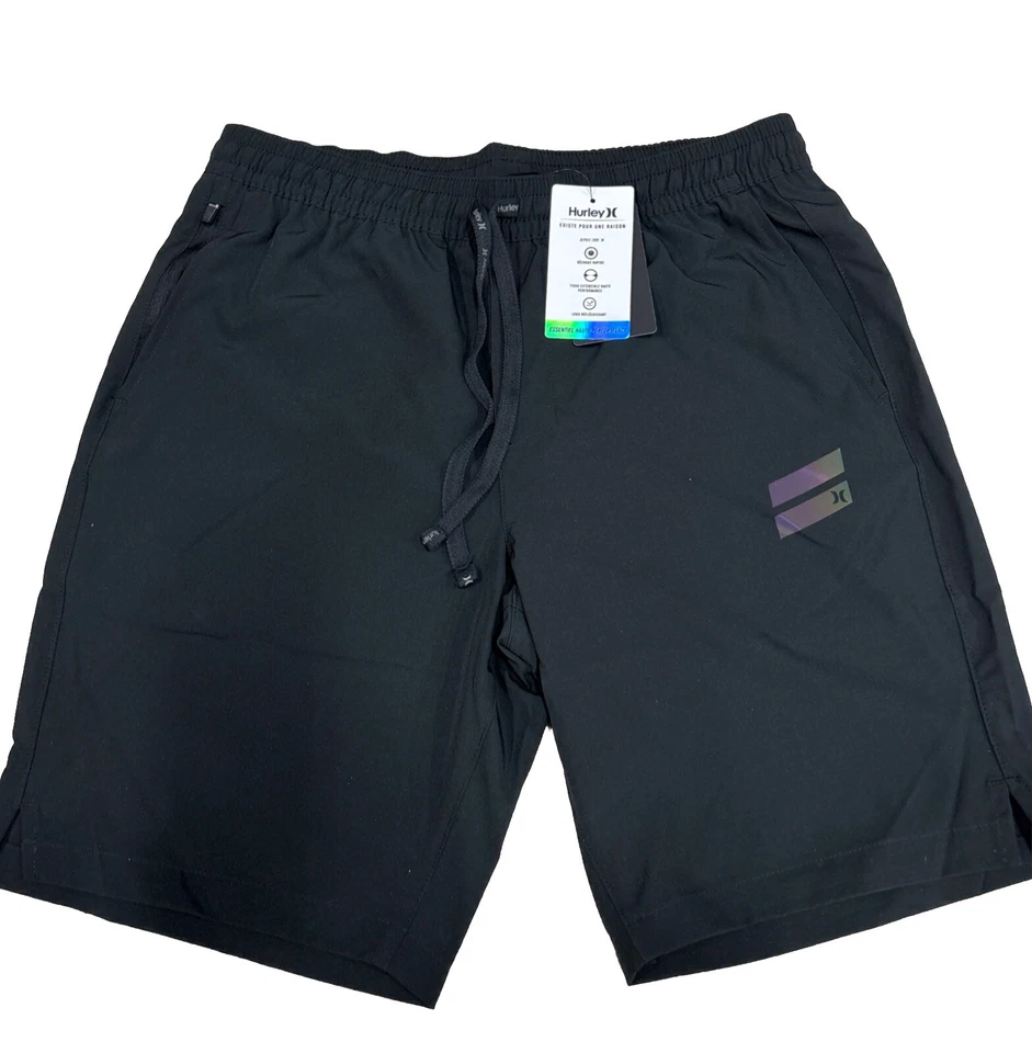 Pantalones cortos deportivos ligeros Hurley en negro talla mediana Foto 1 de 1