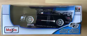 Maisto 1:18 Die Cast Special Edition Porsche 911 GT3 RS 4.0 Black New In Box - Picture 1 of 2