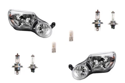 Scheinwerfer Set Halogen kompatibel zu Skoda Yeti 05/09-09/13 Leuchtmittel Li Re - Bild 1 von 4