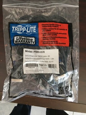 Tripp Lite P560-006 6ft DVI Dual Link TMDS Cable DVI-D M/M, 6' (TRPP560006) - Image 1 of 3