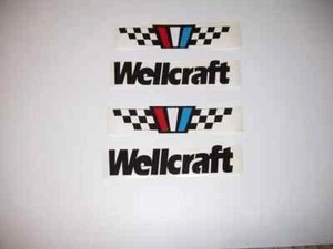 4 WELLCRAFT decals Marine Viny set Wellcraft boat stickers 4 decal set - Picture 1 of 1