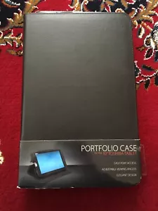 Toshiba Portfolio Case for 10" Toshiba Tablet - BRAND NEW - Black - Faux Leather - Picture 1 of 2