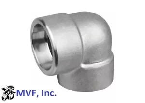 1" 3000 Socket-Weld (SW) 90° Elbow 304 Stainless Steel Pipe Fitting FS010622 - Picture 1 of 3