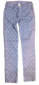 True Religion "World Tour" Girls "Casey" Size 14 Purple Star Jeans - Picture 1 of 2