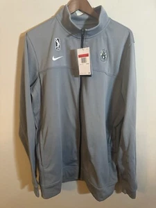 Nike Mens NBA G League Wisconsin Herd Full Zip Jacket Sz L-Tall Gray CJ0214-065 - Picture 1 of 4