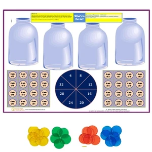 Dividing Numbers into Sets of Four Sharing Parents and Kids Family Bingo Game - Picture 1 of 4