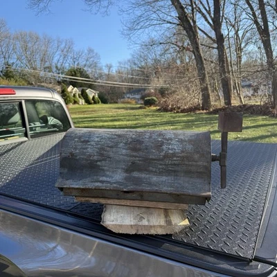 Винтажный деревенский фермерский сельский почтовый ящик из оцинкованной стали - Изображение 1 из 4