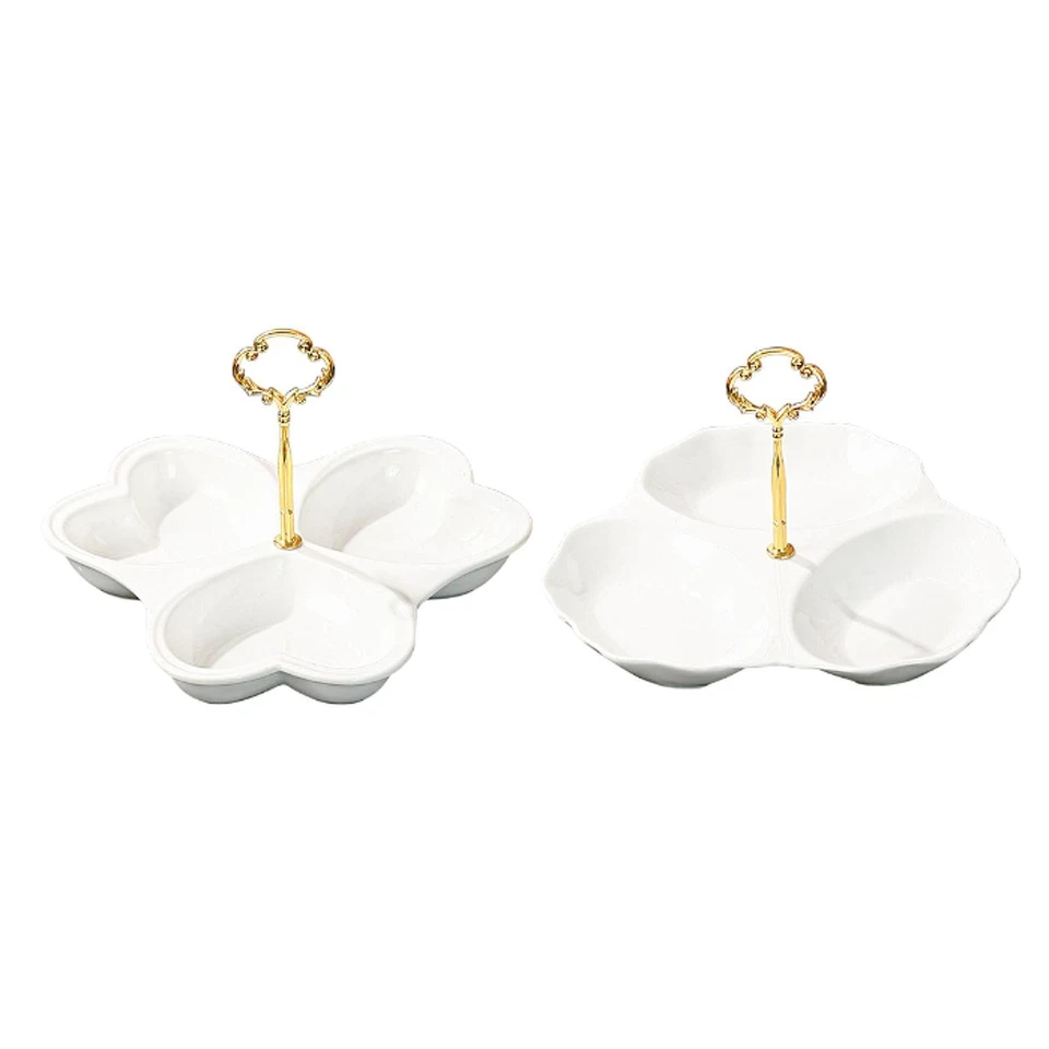 Dried Fruit Storage Tray Nut Serving Tray Porcelain Portable Decorative 3 - Image 1 of 1