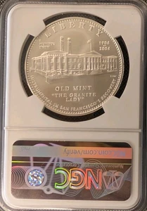 2006-S Silver Dollar Old San Francisco Mint NGC MS70 Wayne Miller SIGNED - Picture 1 of 2