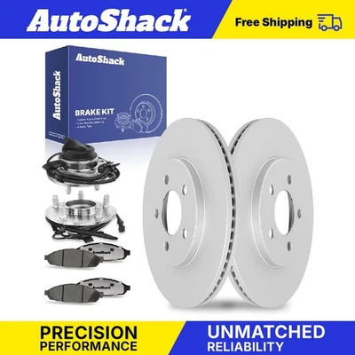 Front Brake Rotors Ceramic Pads Hubs for 2005-2011 Ford Crown Victoria V8 - Imagem 1 de 4