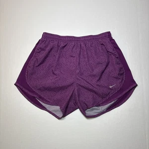 Nike Dri-Fit sportliche Laufshorts lila Damengröße Small Dreieck-Design - Bild 1 von 9