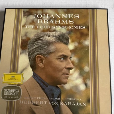 Brahms, Herbert von Karajan – The Four Symphonies; 4-LP Box Set - MINT/MINT - Image 1 of 4