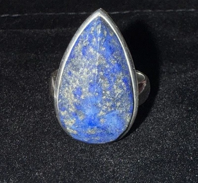 Silpada Lapis Silver Ring Size 9 - Image 1 of 4