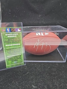 Aaron Rodgers Green Bay Jets Steelers Hand Signed Wilson NFL Football ASM COA - Picture 1 of 6