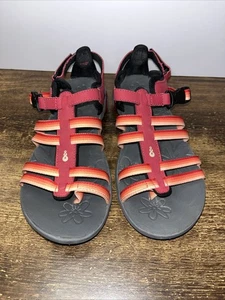 Ahnu Alta Sport Sandalen Damengröße 7 Schuhe rot Stoff Klettverschluss Wandern - Bild 1 von 6