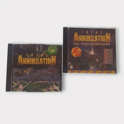 Total Annihilation & Core Contingency (PC, 1997) RTS Combat Game Complete Set - Image 1 of 4