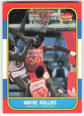 1986-87 Fleer #94 Tree Rollins BASKETBALL Atlanta Hawks - Image 1 of 2