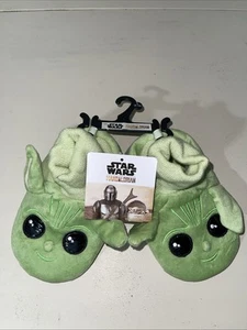 Disney's Star Wars The Mandalorian Baby Yoda Grogu House Slippers KIDS Lg 9/10 - Picture 1 of 5