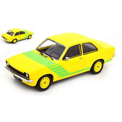 OPEL KADETT C SWINGER 1973 YELLOW/GREEN 1:18 Kk Scale Auto Stradali Modellino Nu - Immagine 1 di 3