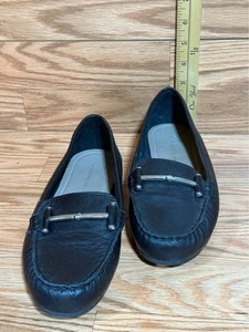 Mercer & Madison Schuhe Damen 7,5 Horsebit Pantolette Halbschuhe Komfort Schwarz Slipper - Bild 1 von 6