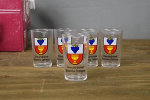 Winzergenossenschaft Keltern-Dietlingen Shot Glasses Set of 6 Crest Germany - Picture 1 of 3