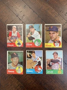 1963 Topps Baseball signiertes Autogramm Lot (6) - schöne Gruppe  - Bild 1 von 2