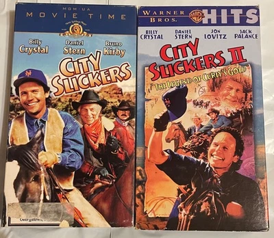 VHS City Slickers 1 & 2 Movie Lot Of 2- Billy Crystal Comedy - Image 1 of 4