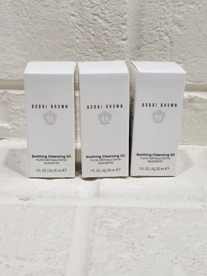 Limpiador facial calmante Bobbi Brown 3 aceites limpiadores 1 OZ 30 ml cada tamaño de viaje Foto 1 de 3