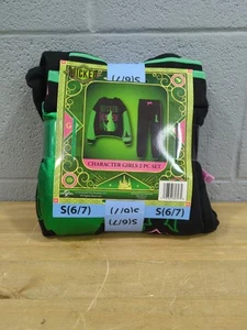 E1 Wicked Elephaba Character Girls 2-Piece Set Fleece Set, Size S (6/7) - Picture 1 of 2
