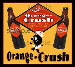 ORANGE CRUSH DECAL STICKER NORTHWESTERN GUMBALL - Picture 1 of 1
