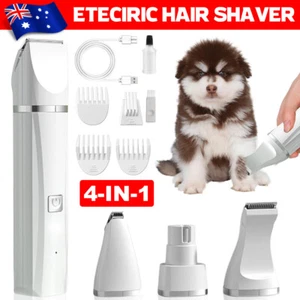Dog Clippers Electric Claw Toe Nail Grinder Professional Hair Trimmer Grooming - Picture 1 of 12
