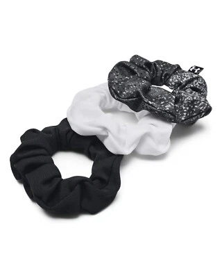 Paquete de 3 Scrunchie Under Armour para mujer UA (negro/blanco/azul moteado) - ¡NUEVO! 🎀✨ Foto 1 de 3