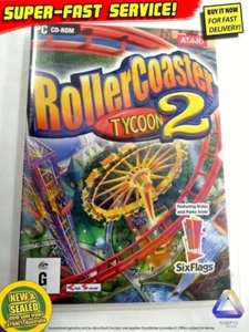 Roller Coaster Tycoon 2 game for PC Rollercoaster ~NEW~ laptop computer software - Picture 1 of 8